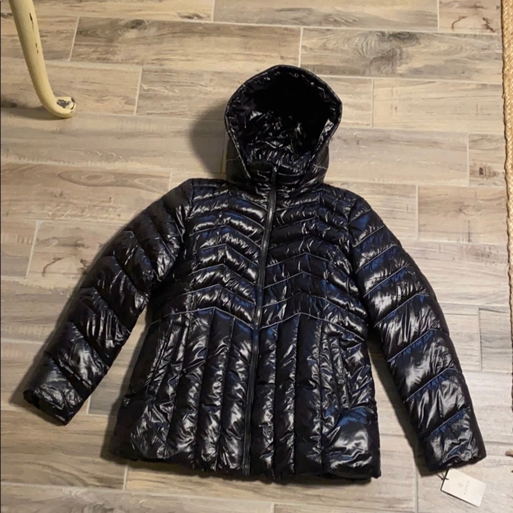 Aspen women’s black lacquer coat